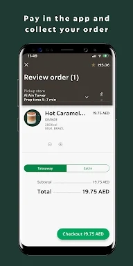 Starbucks UAE screenshots