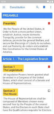 Pocket Constitution screenshots