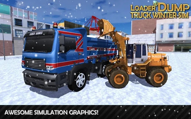 Loader & Dump Truck Winter SIM screenshots