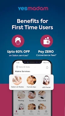 Yes Madam - Salon at Home App screenshots