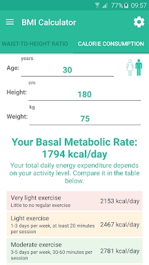 BMI Calculator - Weight Loss screenshots