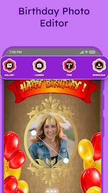Birthday Photo Frame Maker screenshots