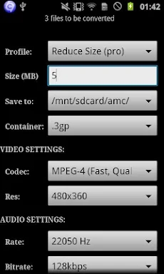 ARMV7 VFP VidCon Codec screenshots