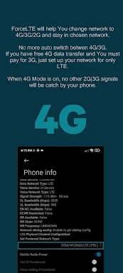 Force LTE Only (4G/5G) screenshots