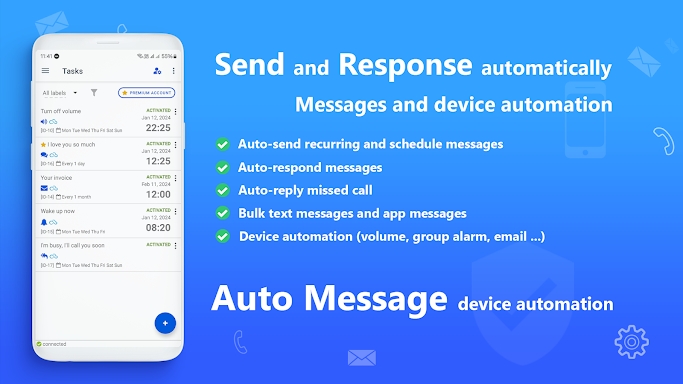 AUTO MESSAGE send response sms screenshots