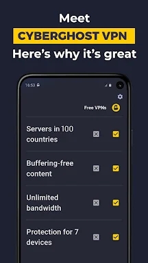 CyberGhost VPN: Secure WiFi screenshots