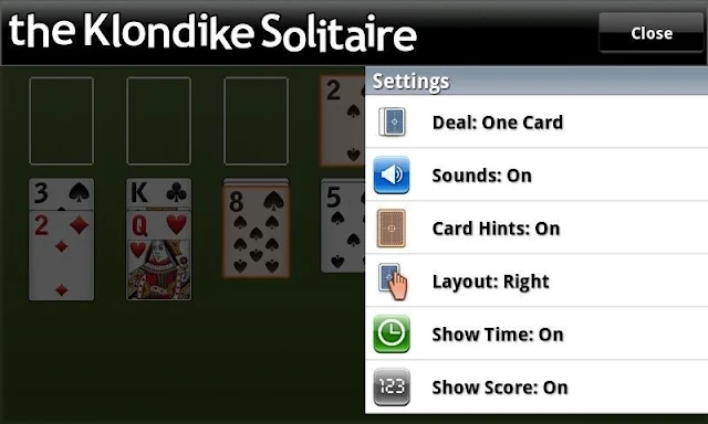 The Klondike Solitaire screenshots