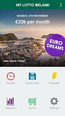 Irish Lotto & Euromillions screenshots