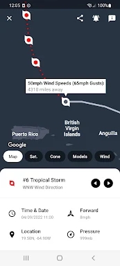 My Hurricane Tracker & Alerts screenshots