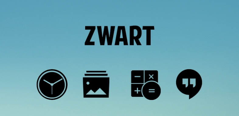 Zwart - Black Icon Pack screenshots
