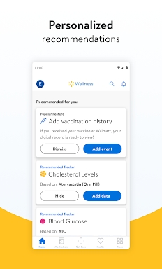 Walmart Wellness screenshots