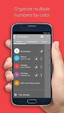 Flyp - Multiple Phone Numbers screenshots