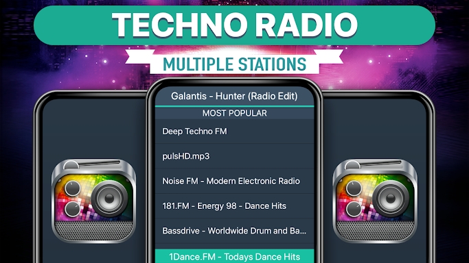 Techno Radio Favorites screenshots