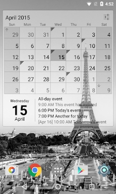 Calendar Widget Month + Agenda screenshots