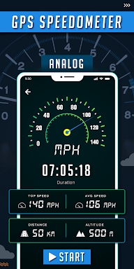 GPS Speedometer, Odometer screenshots