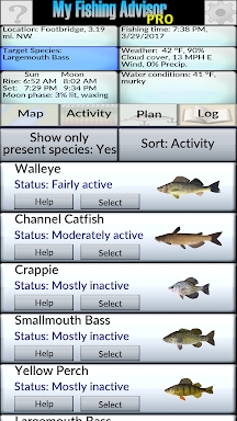 My Fishing Advisor screenshots
