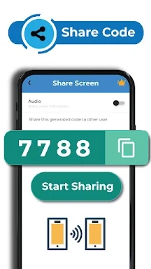Mobile to Mobile Screen Share screenshots
