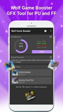 Wolf Game Booster & GFX Tool screenshots