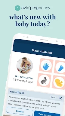 Ovia Pregnancy & Baby Tracker screenshots