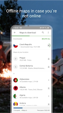 Mapy.cz: maps & navigation screenshots