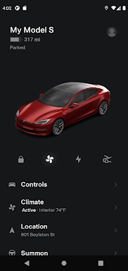 Tesla screenshots