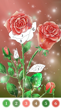 Rose Coloring Book Color Games screenshots