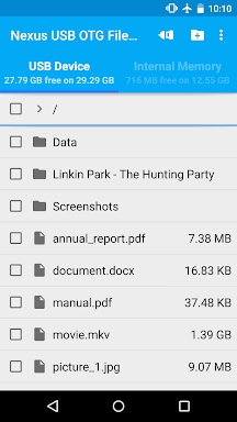 USB OTG File Manager Trial screenshots