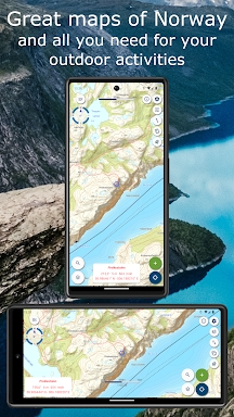 Norgeskart Outdoors screenshots