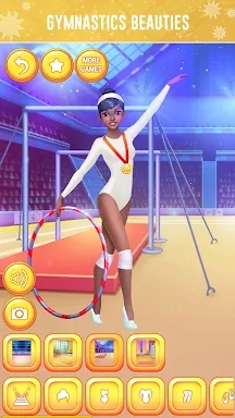 Gymnastics Girls Dress Up Game screenshots