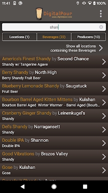 DigitalPour: Pocket Beer Menu screenshots