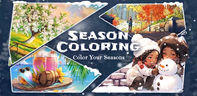 Season Winter Coloring Games screenshots