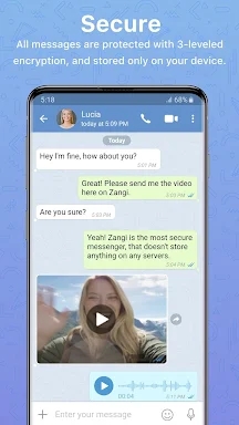 Zangi Private Messenger screenshots