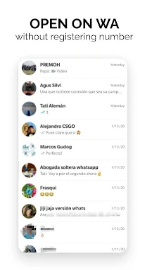 Quick Messenger for WhatsApp screenshots