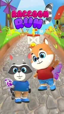 Raccoon Fun Run: Running Games screenshots