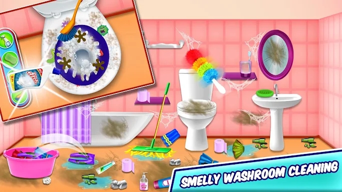 Girl Family House Cleaning screenshots