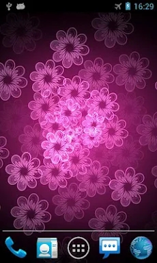 Neon Flower Live Wallpaper screenshots