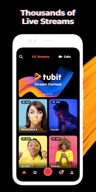 Tubit: Live Video Stream, Chat screenshots