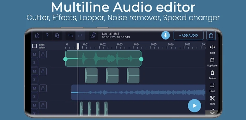 Pro Audio Editor - Music Mixer screenshots