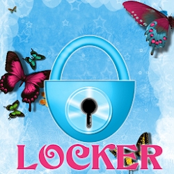 Theme Blue Butterfly GO Locker