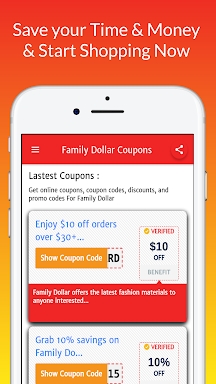 Smart Coupon For Family Dollar screenshots