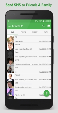 GrooVe IP VoIP Calls & Text screenshots