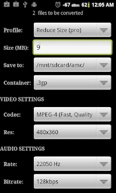 Video Converter Android screenshots