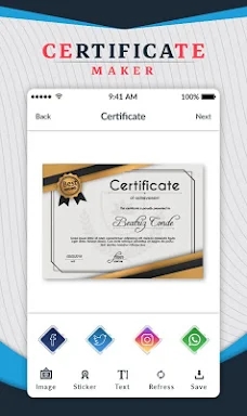 Certificate Maker - Certificate Design screenshots