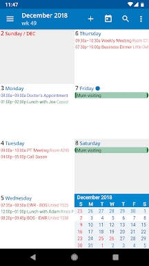 aCalendar - your calendar screenshots