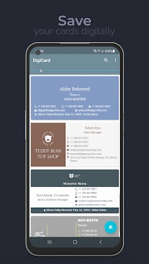 DigiCard-Business Card Scanner screenshots