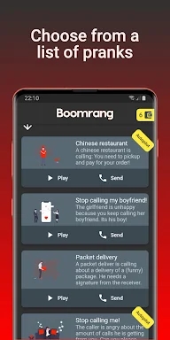Boomrang - Prank Calls screenshots