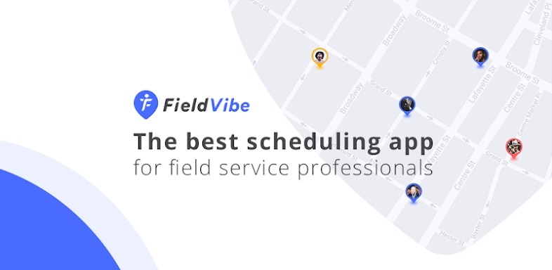 FieldVibe: Job scheduling app screenshots