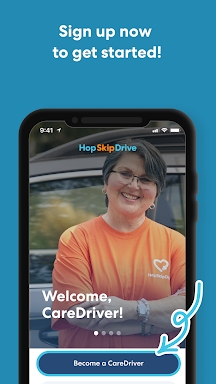HopSkipDrive CareDriver screenshots