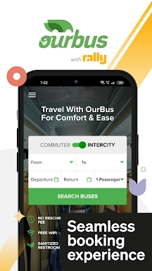 Ride with OurBus App screenshots