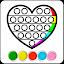 Glitter Pop It Coloring Game icon